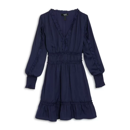Buy π AQUA Girls' Cotton Ruffle Trim β€οΈ Dress - Big Kid Navy β¨ 1 Buy π AQUA Girls' Cotton Ruffle Trim β€οΈ Dress - Big Kid Navy β¨