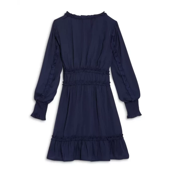 Buy π AQUA Girls' Cotton Ruffle Trim β€οΈ Dress - Big Kid Navy β¨ 2 Buy π AQUA Girls' Cotton Ruffle Trim β€οΈ Dress - Big Kid Navy β¨ - Image 2