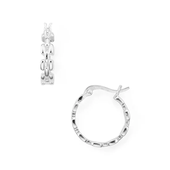 Promo ๐ AQUA Chain-Effect Sterling Silver Hoop Earrings - 100% Exclusive ๐งจ 1 Promo ๐ AQUA Chain-Effect Sterling Silver Hoop Earrings - 100% Exclusive ๐งจ