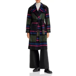 Budget ⌛ AQUA Plaid Duster Trench 🥰 Coat - 100% Exclusive Bold Plaid 👏 -AQUA Elegant shop unnamed file 400