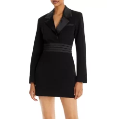 Deals ⭐ AQUA Blazer Mini Dress - 100% Exclusive Black 🛒