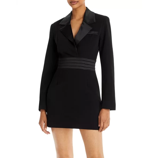 Deals โญ AQUA Blazer Mini Dress - 100% Exclusive Black ๐ 1 Deals โญ AQUA Blazer Mini Dress - 100% Exclusive Black ๐
