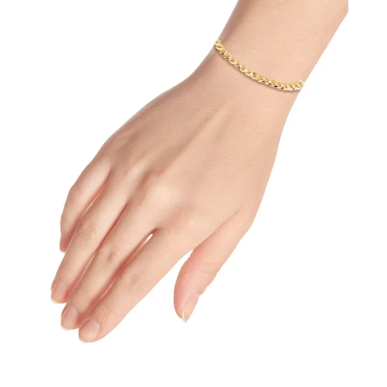 Outlet ⌛ AQUA Cuban Curb Link Bracelet In 18K Gold Plated Sterling Silver - 100% Exclusive 🔥 3 Outlet ⌛ AQUA Cuban Curb Link Bracelet In 18K Gold Plated Sterling Silver - 100% Exclusive 🔥 - Image 3