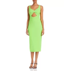 Best Sale 🌟 AQUA Cutout Midi Dress - 100% Exclusive Lime ✨