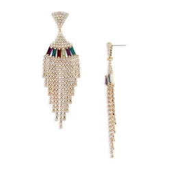 Budget ๐ฅ AQUA Crystal Statement Earrings In 18K Gold Plated - 100% Exclusive ๐คฉ