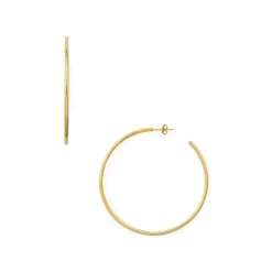 Flash Sale 🤩 AQUA Large Hoop Earrings In 18K Gold-Plated Sterling Silver Or Sterling Silver - 100% Exclusive ✨
