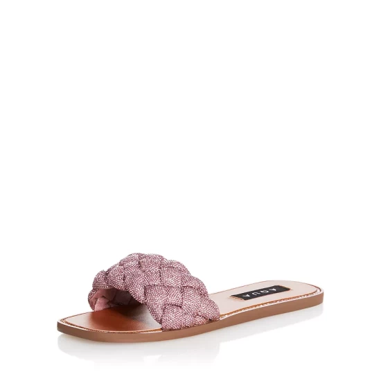Outlet 🎁 AQUA Women's Ivy Slip On Sandals - 100% Exclusive Pink ⌛ 1 Outlet 🎁 AQUA Women's Ivy Slip On Sandals - 100% Exclusive Pink ⌛