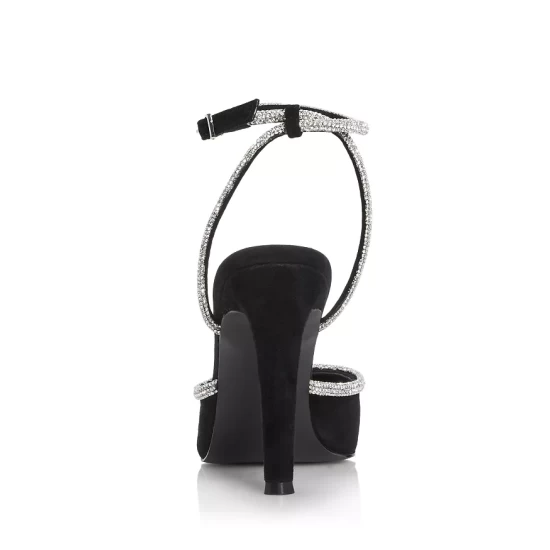 Top 10 ๐ AQUA ๐ Women's Charm Ankle Strap High Heel Pumps - 100% Exclusive Black Suede โ๏ธ 4 Top 10 ๐ AQUA ๐ Women's Charm Ankle Strap High Heel Pumps - 100% Exclusive Black Suede โ๏ธ - Image 4