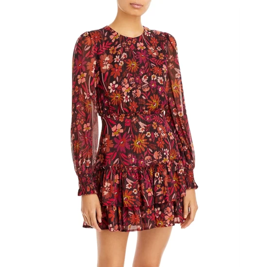 Brand new โญ AQUA Floral Ruffled Mini ๐ฏ Dress - 100% Exclusive Red Multi โ๏ธ 1 Brand new โญ AQUA Floral Ruffled Mini ๐ฏ Dress - 100% Exclusive Red Multi โ๏ธ