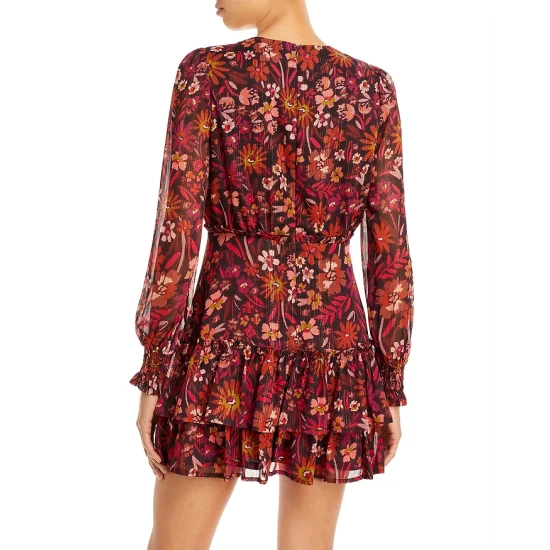 Brand new โญ AQUA Floral Ruffled Mini ๐ฏ Dress - 100% Exclusive Red Multi โ๏ธ 4 Brand new โญ AQUA Floral Ruffled Mini ๐ฏ Dress - 100% Exclusive Red Multi โ๏ธ - Image 4