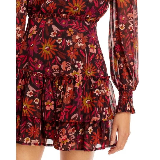 Brand new โญ AQUA Floral Ruffled Mini ๐ฏ Dress - 100% Exclusive Red Multi โ๏ธ 7 Brand new โญ AQUA Floral Ruffled Mini ๐ฏ Dress - 100% Exclusive Red Multi โ๏ธ - Image 7