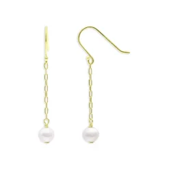 Top 10 ✔️ AQUA Freshwater Pearl & Paperclip Chain Linear Drop Earrings In 18K Gold Plated Sterling Silver - 100% Exclusive White/gold ✨ -AQUA Elegant shop unnamed file 4137