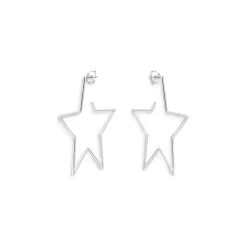 Brand new 💯 AQUA Star Drop Earrings In Sterling Silver - 100% Exclusive ❤️
