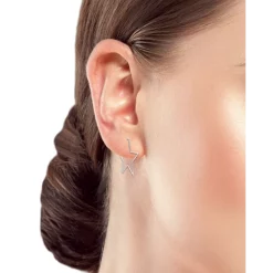 Brand new 💯 AQUA Star Drop Earrings In Sterling Silver - 100% Exclusive ❤️ -AQUA Elegant shop unnamed file 4149