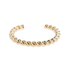 Buy 🌟 AQUA Twisted Cuff Bracelet In 14K Gold Plated - 100% Exclusive 🎉