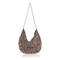Flash Sale 🥰 AQUA Crystal Mesh Shoulder Bag - 100% Exclusive Rainbow 👍