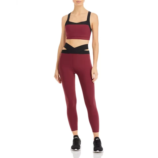 Budget โจ AQUA Colorblock Bra & Cutout Super High Rise 7/8 Leggings - 100% Exclusive Black ๐ 1 Budget โจ AQUA Colorblock Bra & Cutout Super High Rise 7/8 Leggings - 100% Exclusive Black ๐