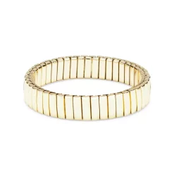 New โ AQUA Medium Bar Stretch Bracelet In Gold Tone - 100% Exclusive ๐ฅ