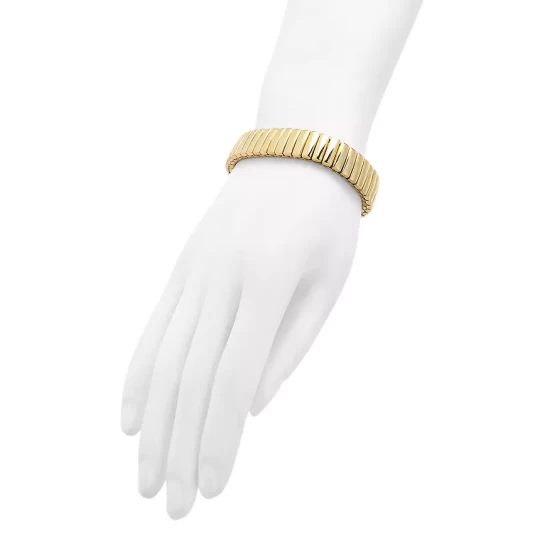 New ⌛ AQUA Medium Bar Stretch Bracelet In Gold Tone - 100% Exclusive 🔥 2 New ⌛ AQUA Medium Bar Stretch Bracelet In Gold Tone - 100% Exclusive 🔥 - Image 2