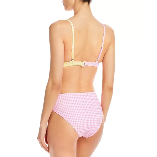 Cheapest ❤️ AQUA Printed High Leg 🔔 Bikini Bottoms Pink ❤️ 2 Cheapest ❤️ AQUA Printed High Leg 🔔 Bikini Bottoms Pink ❤️ - Image 2