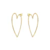Discount ✨ AQUA Heart Drop Earrings In 18K Gold-Plated Sterling Silver - 100% Exclusive ⌛