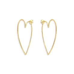 Discount โจ AQUA Heart Drop Earrings In 18K Gold-Plated Sterling Silver - 100% Exclusive โ
