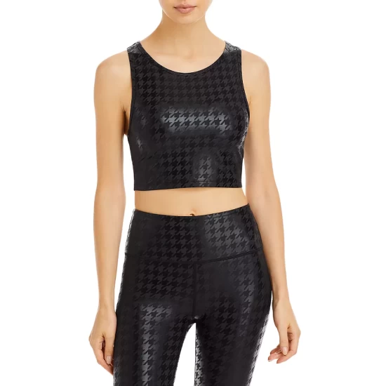 Hot Sale โ๏ธ AQUA Houndstooth Medium Impact Sports Bra - 100% Exclusive Black ๐ 1 Hot Sale โ๏ธ AQUA Houndstooth Medium Impact Sports Bra - 100% Exclusive Black ๐