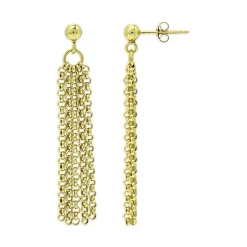 Deals ✔️ AQUA Chain Tassel Drop Earrings In 18K Gold Plated Silver - 100% Exclusive 🎁 -AQUA Elegant shop unnamed file 4339