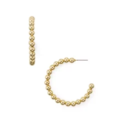 Flash Sale 🧨 AQUA Ball Hoop Earrings - 100% Exclusive Gold ❤️