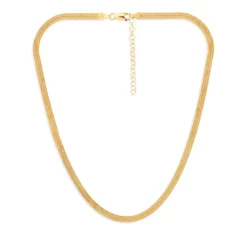 New โ AQUA Herringbone Chain Necklace, 16" - 100% Exclusive Gold ๐
