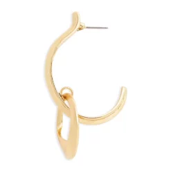 Cheap 🛒 AQUA Double Hoop Drop Earrings Gold 🎉 -AQUA Elegant shop unnamed file 4380