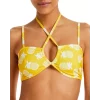 Cheapest 🎉 AQUA Triangle Print Bikini Top - 100% Exclusive Yellow/white 🎉