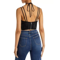 Discount 👏 AQUA Halter Bustier Top, Trousers, Jenni Strap High Heel Sandals & Crystal Shoulder Bag - 100% Exclusive Silver 😀 -AQUA Elegant shop unnamed file 44