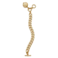 New โ AQUA Link & Ball Charm Toggle Bracelet - 100% Exclusive Gold ๐