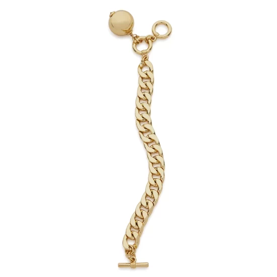 New โ AQUA Link & Ball Charm Toggle Bracelet - 100% Exclusive Gold ๐ 1 New โ AQUA Link & Ball Charm Toggle Bracelet - 100% Exclusive Gold ๐