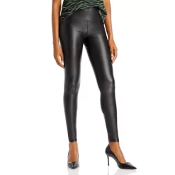 Cheapest 🤩 AQUA Faux Leather High Waist Leggings - 100% Exclusive Black ⌛