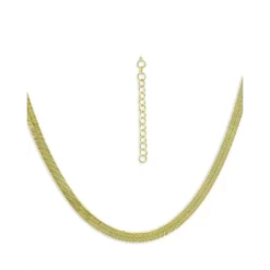 Wholesale 🎉 AQUA Herringbone Chain Collar Necklace, 18"-20" - 100% Exclusive Gold 😀 -AQUA Elegant shop unnamed file 4438