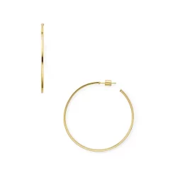 Budget ๐ AQUA Medium Hoop Earrings In 18K Gold-Plated Sterling Silver Or Sterling Silver - 100% Exclusive ๐