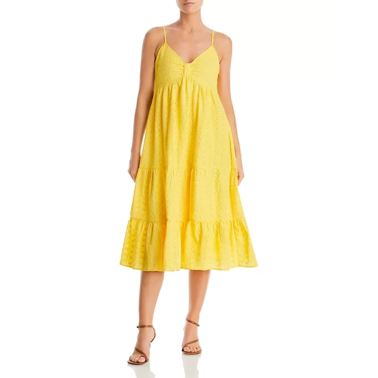 Wholesale โจ AQUA Eyelet Tiered Midi Dress - 100% Exclusive Sunshine ๐ 1 Wholesale โจ AQUA Eyelet Tiered Midi Dress - 100% Exclusive Sunshine ๐