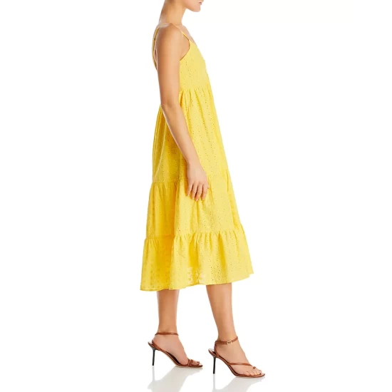 Wholesale โจ AQUA Eyelet Tiered Midi Dress - 100% Exclusive Sunshine ๐ 5 Wholesale โจ AQUA Eyelet Tiered Midi Dress - 100% Exclusive Sunshine ๐ - Image 5