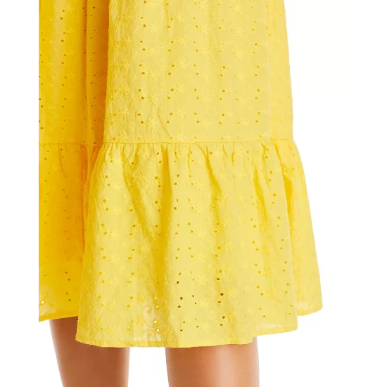 Wholesale โจ AQUA Eyelet Tiered Midi Dress - 100% Exclusive Sunshine ๐ 6 Wholesale โจ AQUA Eyelet Tiered Midi Dress - 100% Exclusive Sunshine ๐ - Image 6