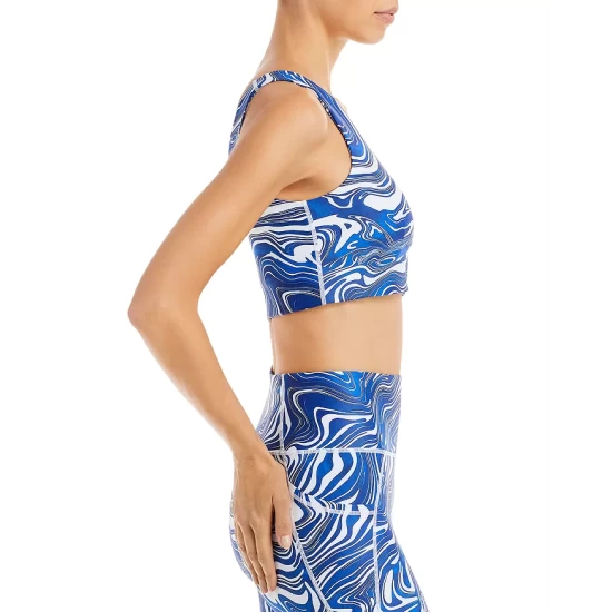 Hot Sale โ๏ธ AQUA Printed One Shoulder Sports Bra & Printed Leggings - 100% Exclusive ๐ 4 Hot Sale โ๏ธ AQUA Printed One Shoulder Sports Bra & Printed Leggings - 100% Exclusive ๐ - Image 4