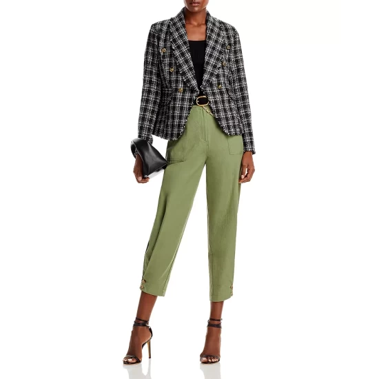 Best deal โค๏ธ AQUA Cotton Barrel Leg Utility Pants Army Green ๐ 2 Best deal โค๏ธ AQUA Cotton Barrel Leg Utility Pants Army Green ๐ - Image 2