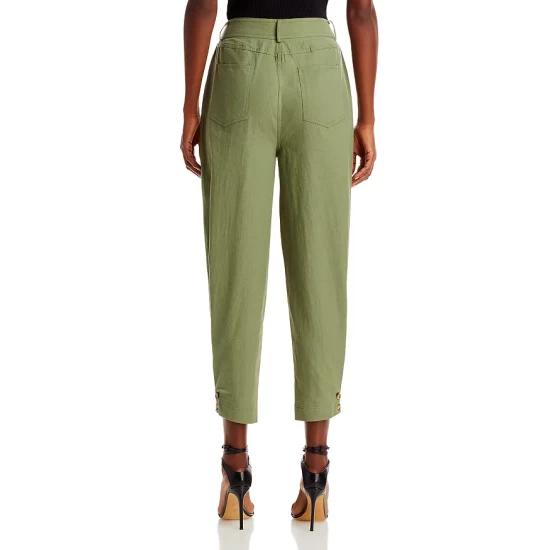Best deal โค๏ธ AQUA Cotton Barrel Leg Utility Pants Army Green ๐ 3 Best deal โค๏ธ AQUA Cotton Barrel Leg Utility Pants Army Green ๐ - Image 3