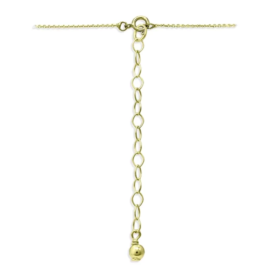 Best Sale ⌛ AQUA Pavé Initial Pendant Necklace In 18K Gold Plated Sterling Silver, 15"-17" - 100% Exclusive ✨ 2 Best Sale ⌛ AQUA Pavé Initial Pendant Necklace In 18K Gold Plated Sterling Silver, 15"-17" - 100% Exclusive ✨ - Image 2