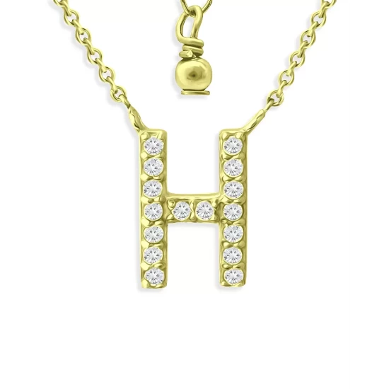 Best Sale ⌛ AQUA Pavé Initial Pendant Necklace In 18K Gold Plated Sterling Silver, 15"-17" - 100% Exclusive ✨ 9 Best Sale ⌛ AQUA Pavé Initial Pendant Necklace In 18K Gold Plated Sterling Silver, 15"-17" - 100% Exclusive ✨ - Image 9