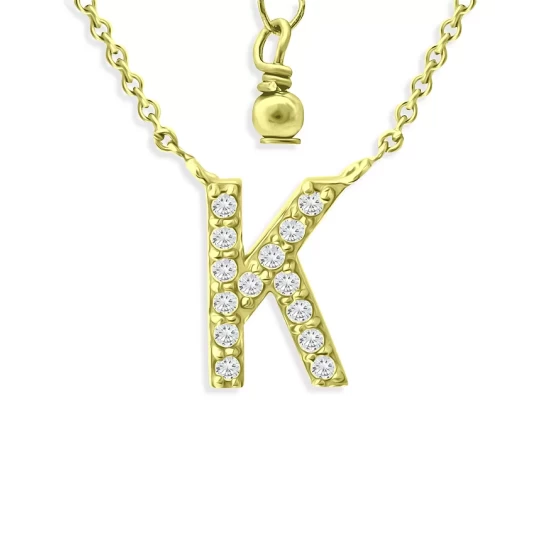 Best Sale ⌛ AQUA Pavé Initial Pendant Necklace In 18K Gold Plated Sterling Silver, 15"-17" - 100% Exclusive ✨ 11 Best Sale ⌛ AQUA Pavé Initial Pendant Necklace In 18K Gold Plated Sterling Silver, 15"-17" - 100% Exclusive ✨ - Image 11