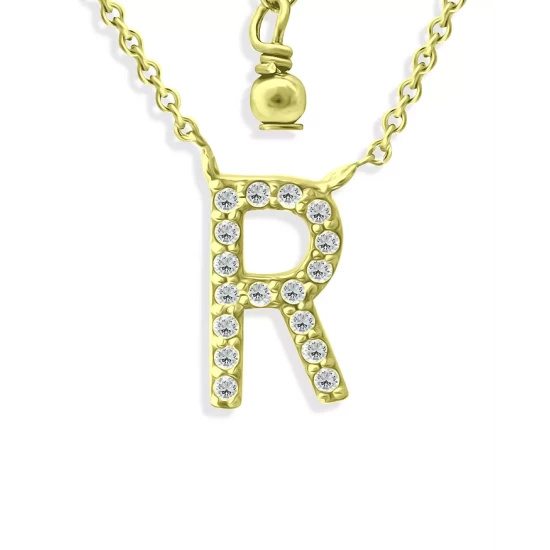 Best Sale ⌛ AQUA Pavé Initial Pendant Necklace In 18K Gold Plated Sterling Silver, 15"-17" - 100% Exclusive ✨ 14 Best Sale ⌛ AQUA Pavé Initial Pendant Necklace In 18K Gold Plated Sterling Silver, 15"-17" - 100% Exclusive ✨ - Image 14