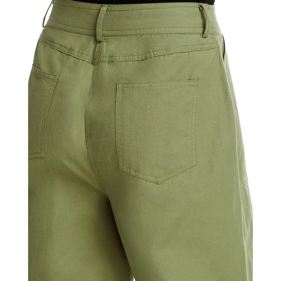 Best deal โค๏ธ AQUA Cotton Barrel Leg Utility Pants Army Green ๐ 5 Best deal โค๏ธ AQUA Cotton Barrel Leg Utility Pants Army Green ๐ - Image 5