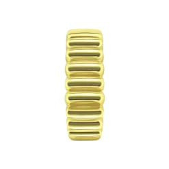 Best Sale 💯 AQUA Ridged Band In 18K Yellow Gold-Plated Sterling Silver - 100% Exclusive 💯 -AQUA Elegant shop unnamed file 4513